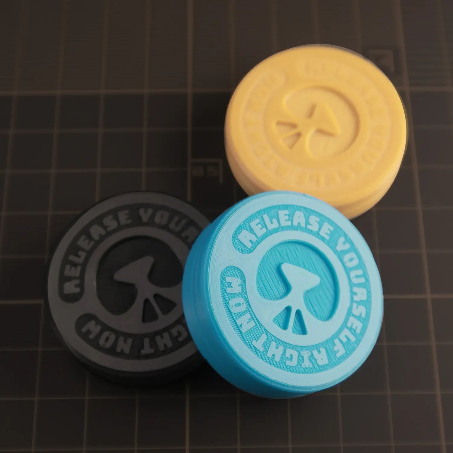RelixRot Cookie Mouse Haptic Coin– Creative Tactile Stress Relief Toy, Available in Three Colors