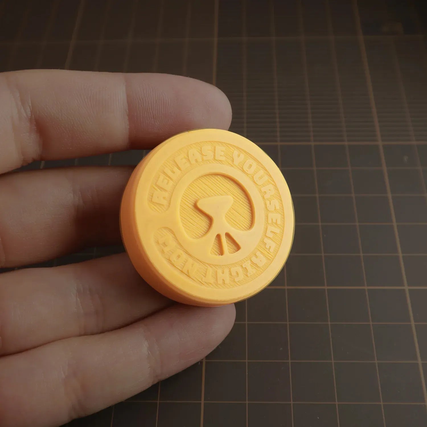 RelixRot Cookie Mouse Haptic Coin– Creative Tactile Stress Relief Toy, Available in Three Colors